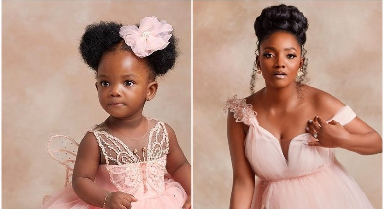 Simi for the first time revealed the face of her daughter Adejare (Instagram/Simi)