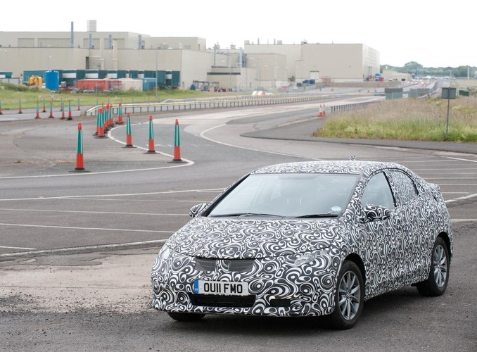 Nowa honda civic w fazie testów