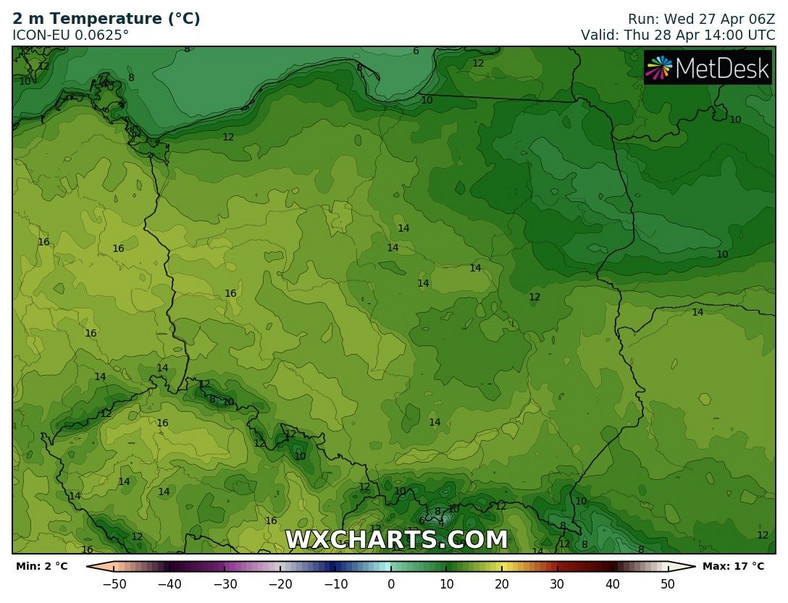 Temperatura z każdą godziną będzie coraz wyższa