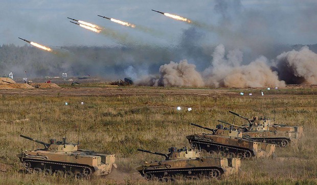 Rusko-beloruske vojne vežbe na kojima je uključeno testiranje "orešnika" 1. januara 2023.