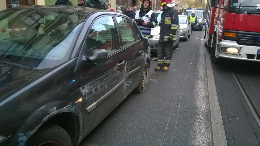 Wykolejenie tramwaju na Krupniczej