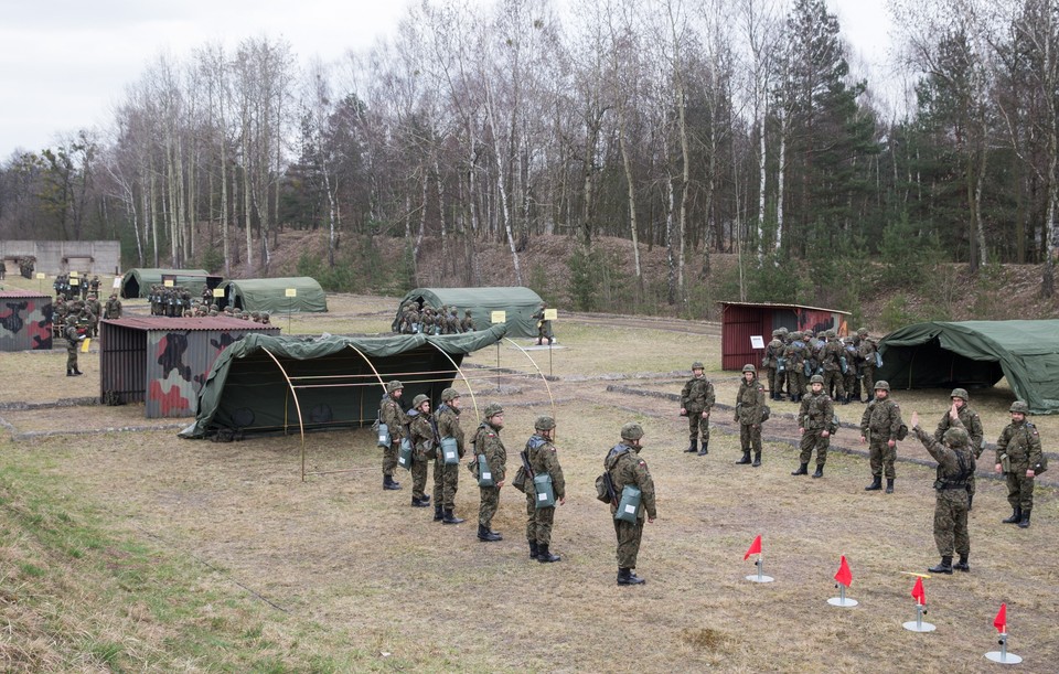 TARNOWSKIE GÓRY ARMIA WOJSKO ĆWICZENIA MOBILIZACYJNE (Rezerwiści podczas ćwiczeń)