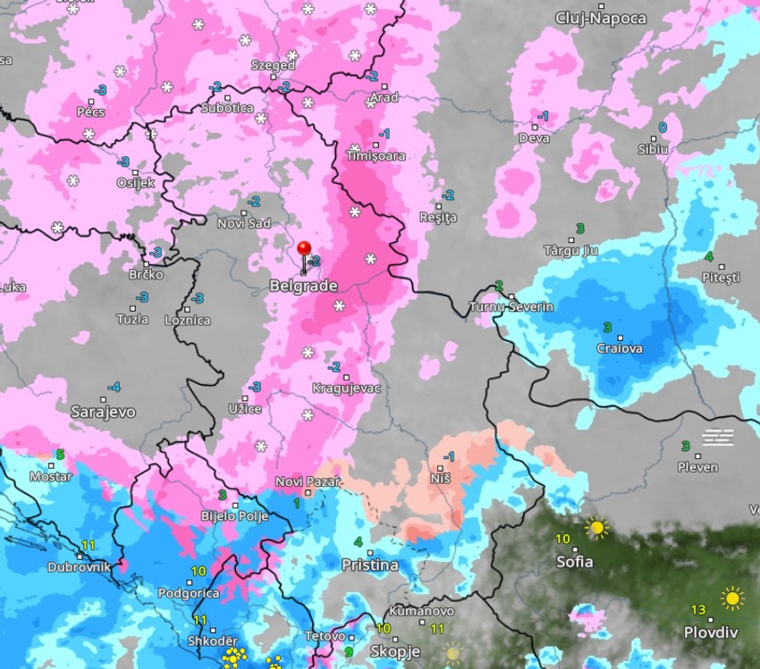 Vremenski radar u 15h