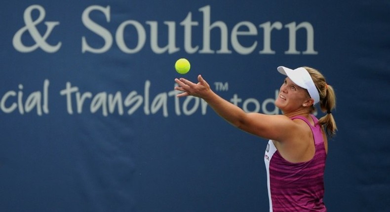 American Melanie Oudin, pictured in August 2014, had a grand debut when she reached the 2009 US Open quarter-finals at age 17, but is now retiring at age 25 due to injuries and illness hampering the progress of her career