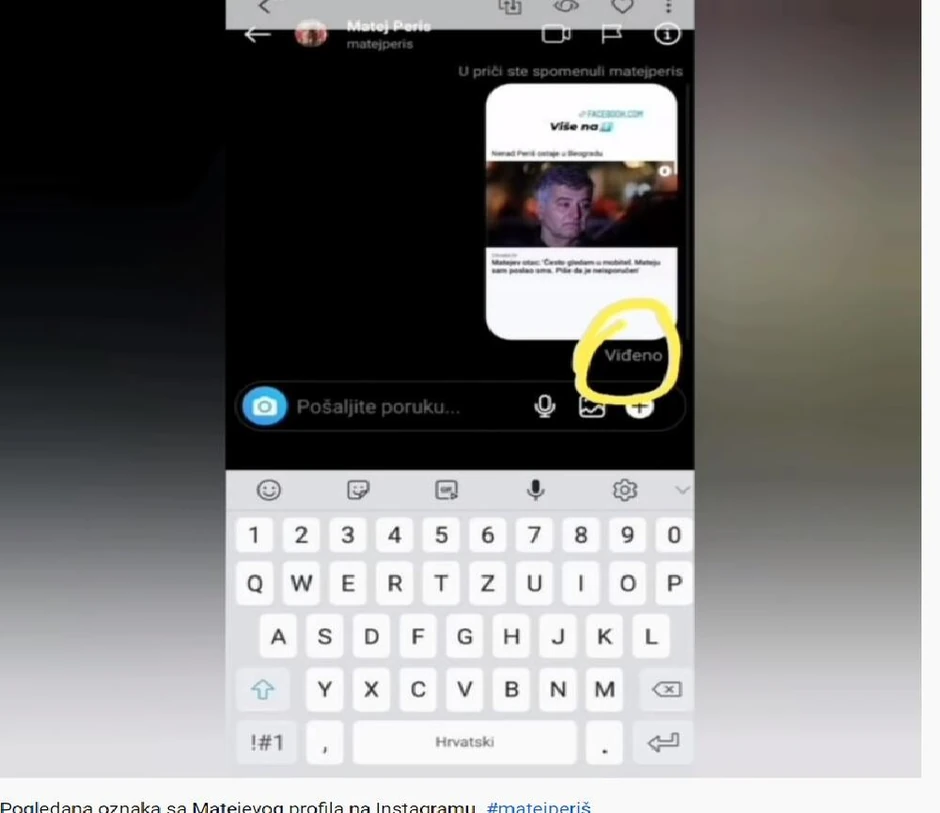 Objava na kojoj je tagovan je pregledana