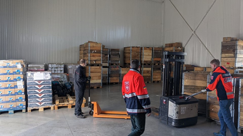 Iwano-Frankowsk - centrum logistyczne, odbiór maltańskiej pomocy