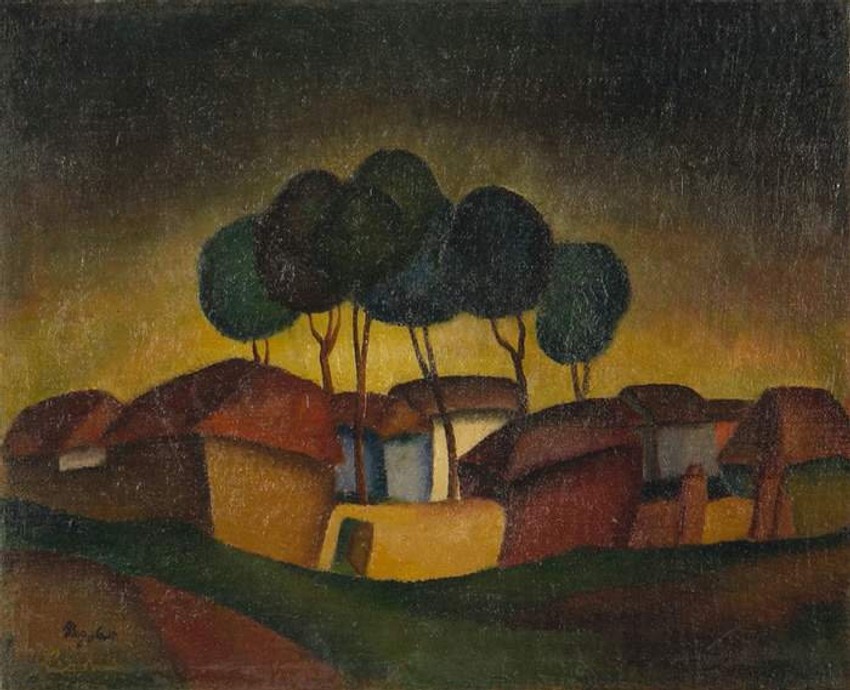Ivan Radović, „Predeo s okruglim krošnjama”, 1922.