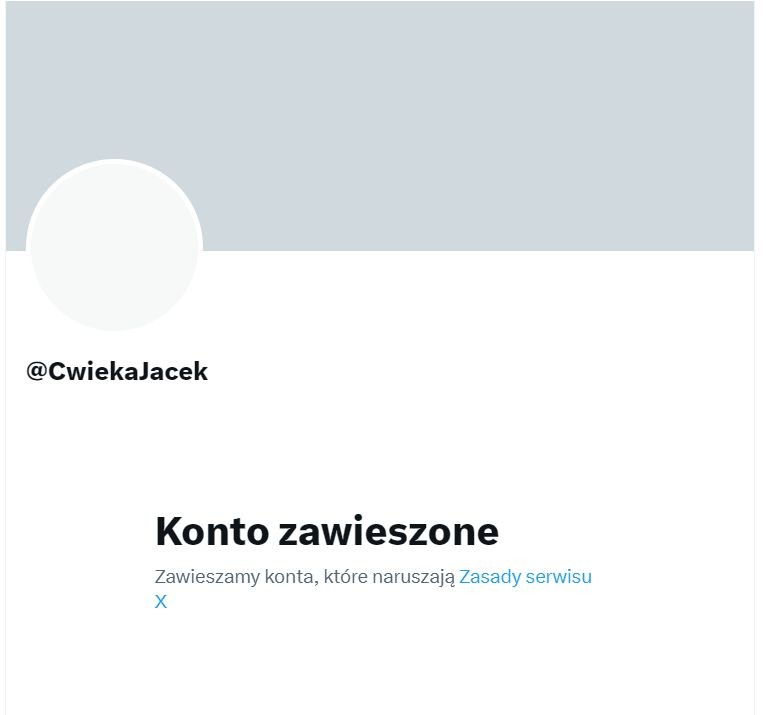 Konto zawieszone