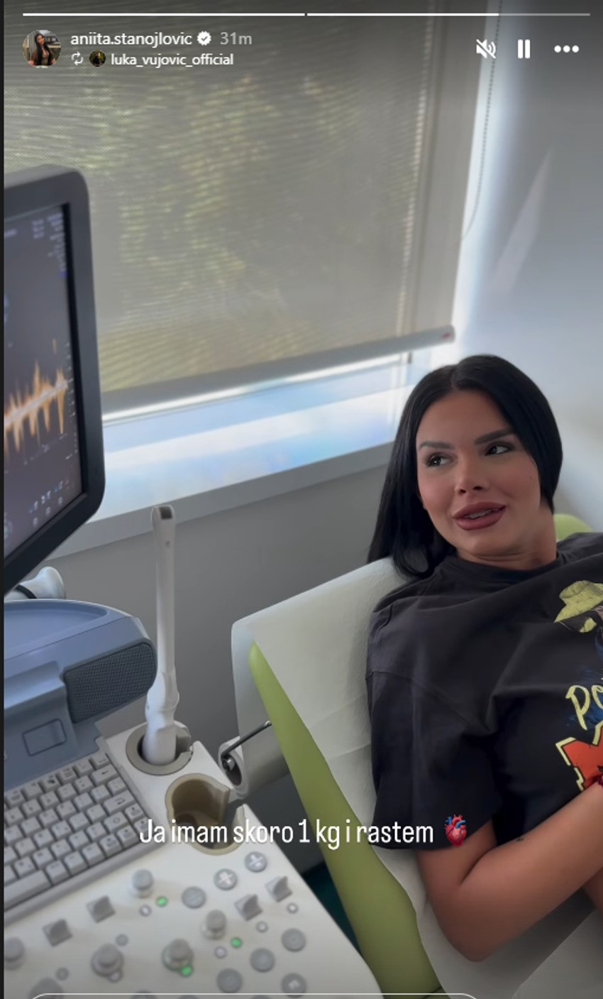 Anita Stanojlović na ultrazvuku sluša bebino srce, savladale je emocije