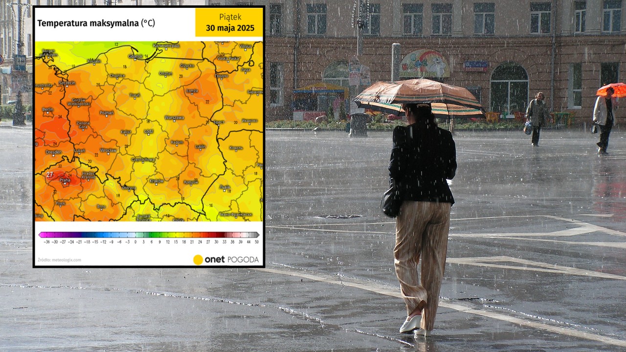 To będzie deszczowy, ale cieplejszy piątek. W tym miejscu temperatura wzrośnie najmocniej