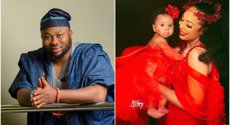 Olakunle Churchill says his not TBoss' baby daddy [Instagram/OlakunleChurchill] [Instagram/OfficialTBoss]