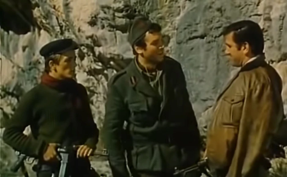 Igor Galo, Boris Dvornik i Velimir Bata Živojinović u filmu "Most" iz 1969. godine