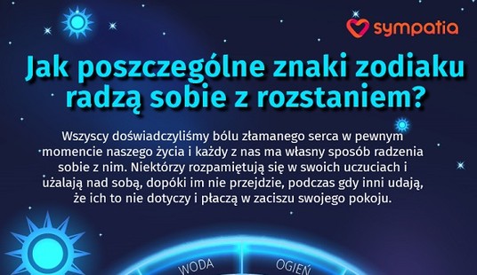 Jak poszczególne znaki zodiaku radzą sobie z rozstaniem? [INFOGRAFIKA]