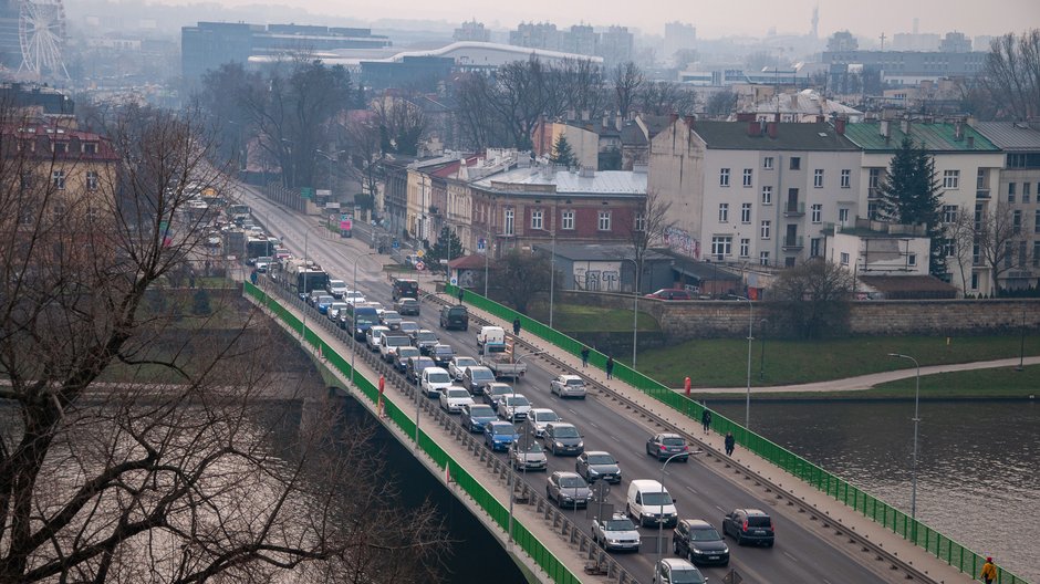 Korek na Moście Dębnickim w Krakowie