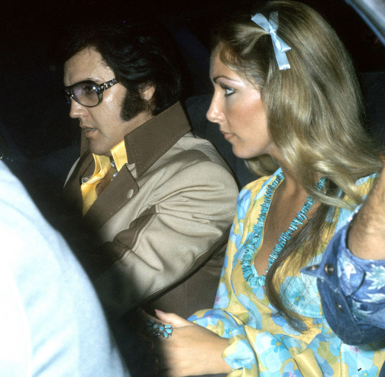 Elvis Presley i Linda Thompson w 1976 r.