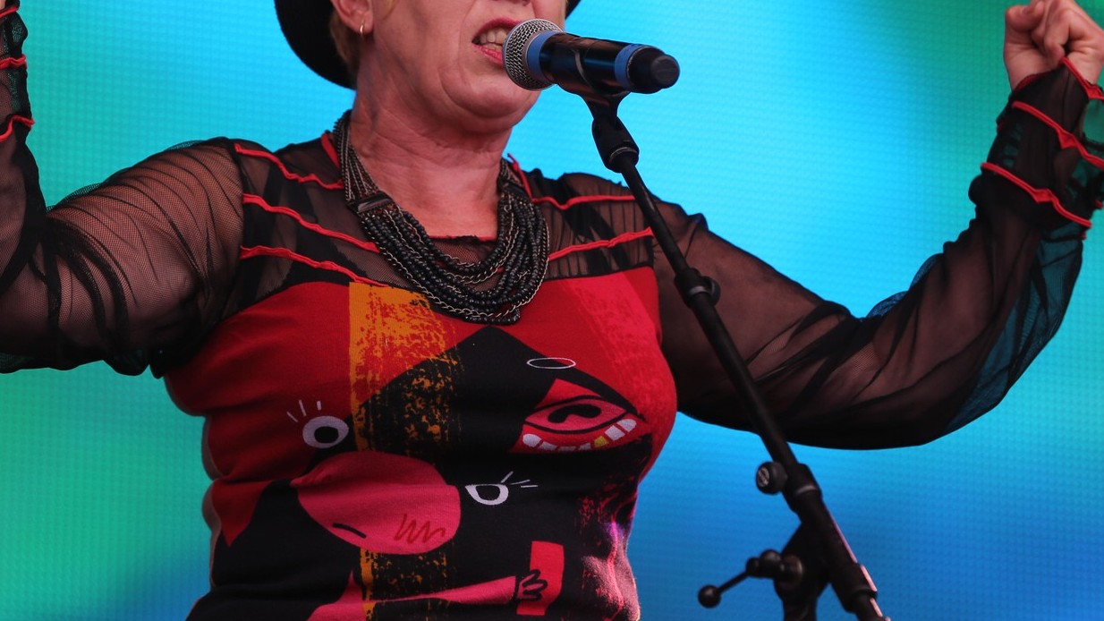 Britská speváčka a skladateľka Hazel O’Connor. 