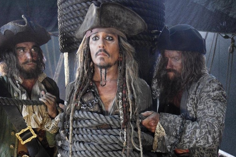 Johnny Depp na planie filmu 'Piraci z Karaibów 5'