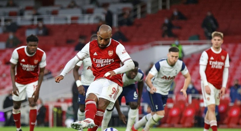 Arsenal striker Alexandre Lacazette scored the winner against Tottenham