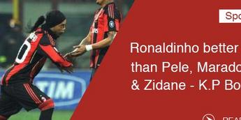 Ronaldinho was better than Pele, Zidane and Maradona-Kevin Prince Boateng -  Footballghana