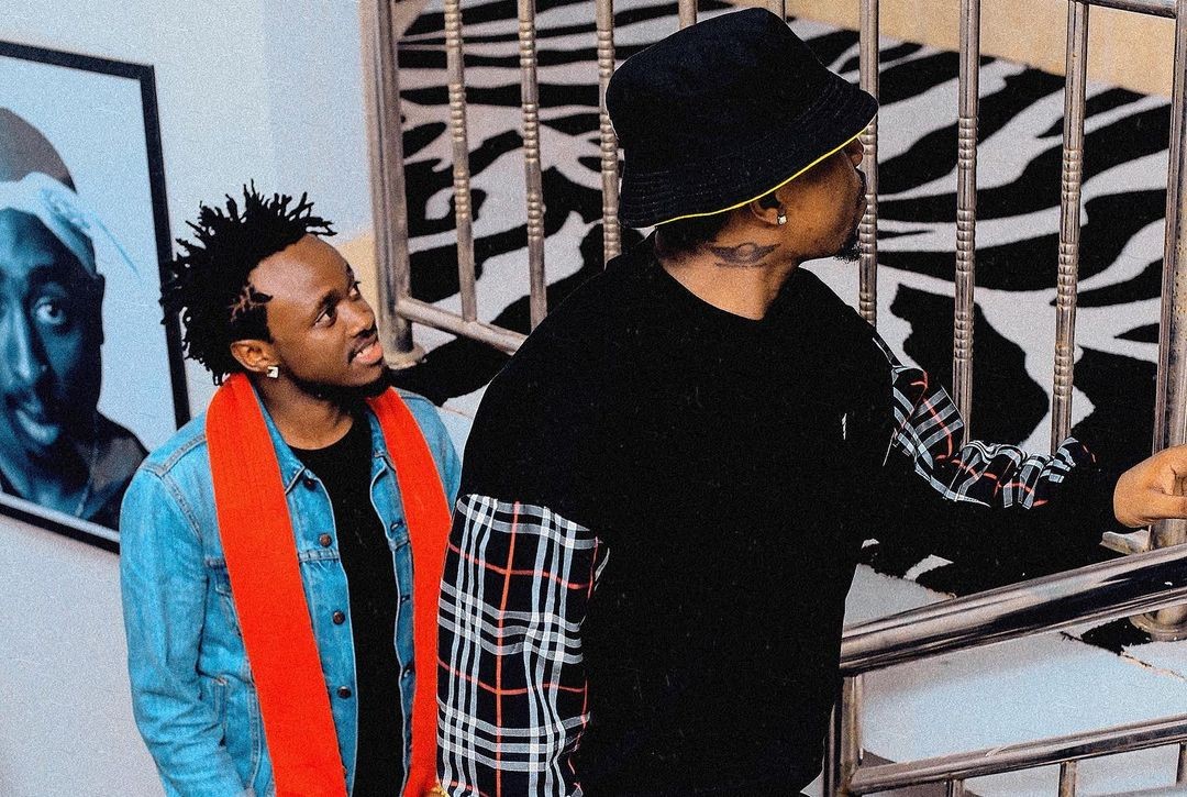 Bahati flies to Tanzania to shoot Music video with Rayvanny (Photos)