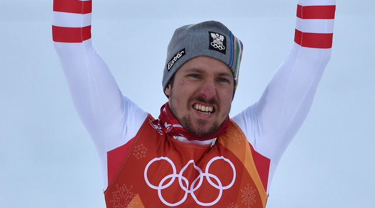 Marcel Hirscher megtörte az 
olimpiai átkot, végre 
első lett /Fotó: AFP