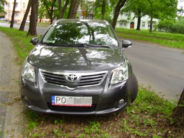 Gościnne występy kierowcy z Poznania na trawniku w Szczecinie?