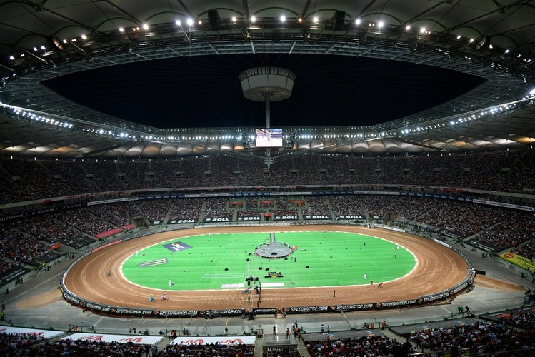 Stadion PGE Narodowy podczas żużlowego Grand Prix Polski w Warszawie
