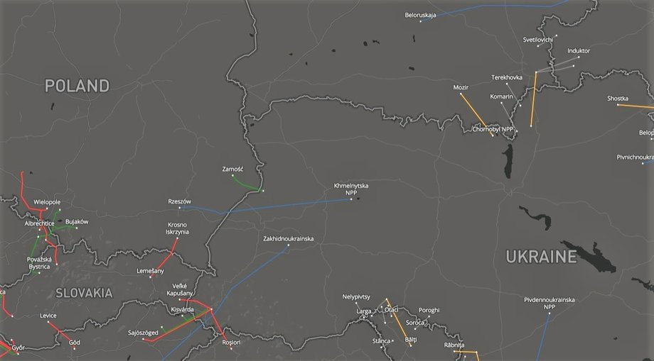 Energetyczne połączenia między Polską a Ukrainą