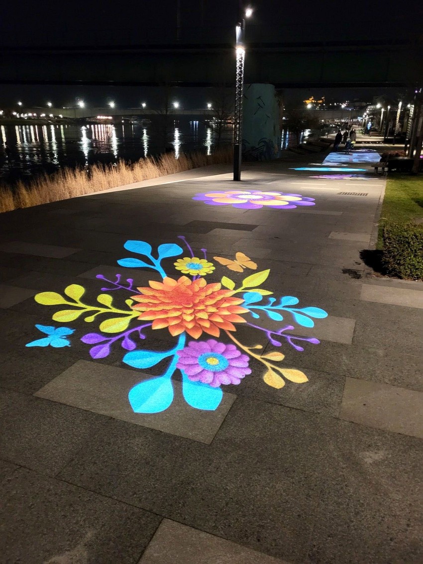 Svetlosna čarolija na Sava Promenadi