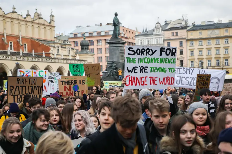 Młodzieżowy Strajk Klimatyczny w Krakowie