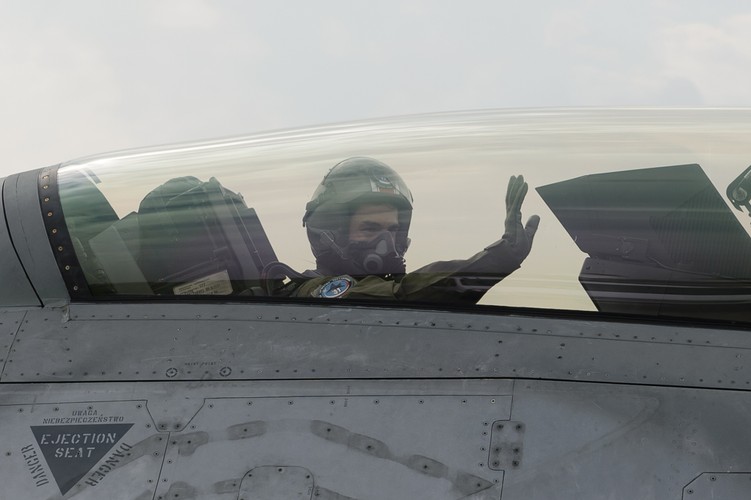 Kamil Stoch leciał myśliwcem F-16