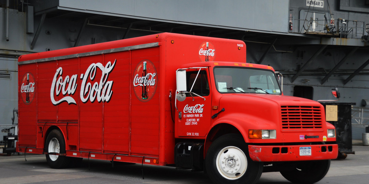 ciężarówka Coca Cola