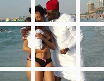 Elikem and Pokello share first photo of daughter