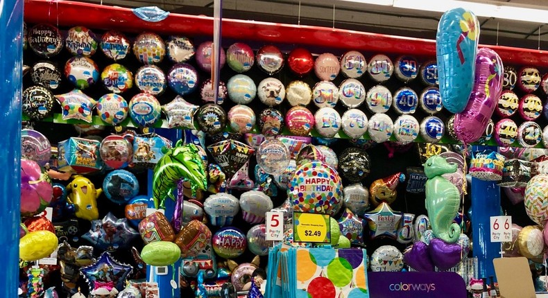 Party City balloons