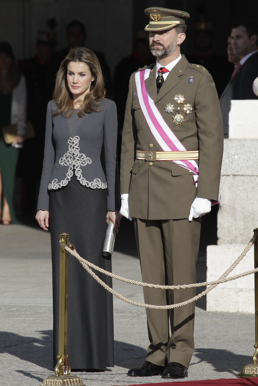 Księżna Letizia z mężem , Księciem Filipem