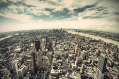 Pożar budynku w centrum Nowego Jorku. NAGRANIE