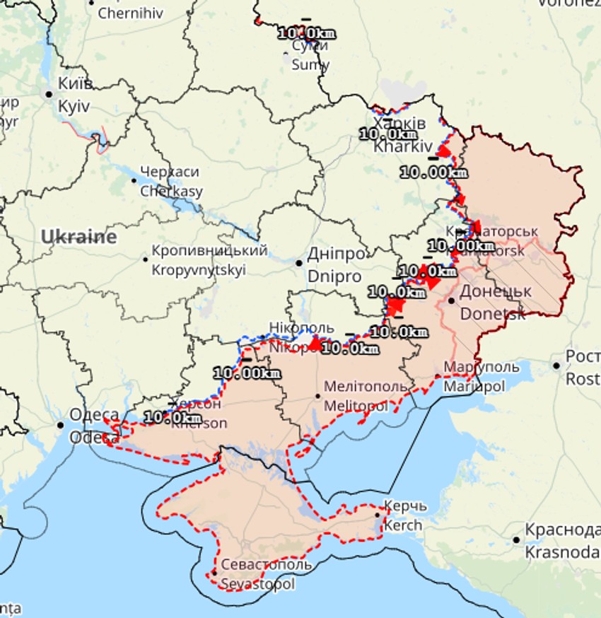 "Putin trenutno pokušava da zauzme delove oblasti Sumi, Harkov i Dnjepropetrovsk", smatra Boječko