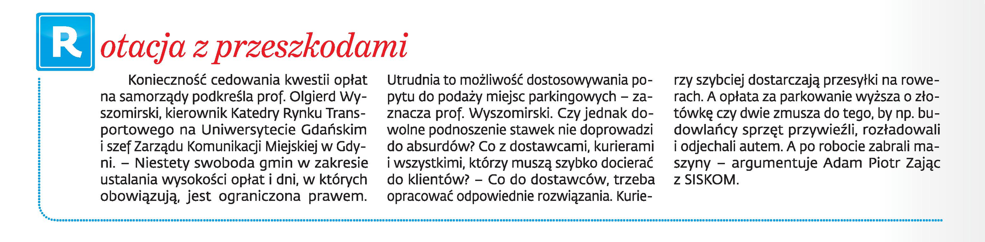 Rotacja z przeszkodami