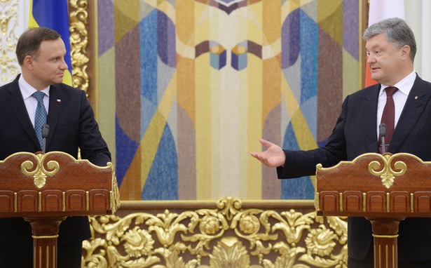 Prezydent Andrzej Duda i prezydent Ukrainy Petro Poroszenko