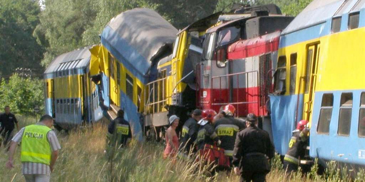 Tragedia! Zderzenie pociągów. Są ranni
