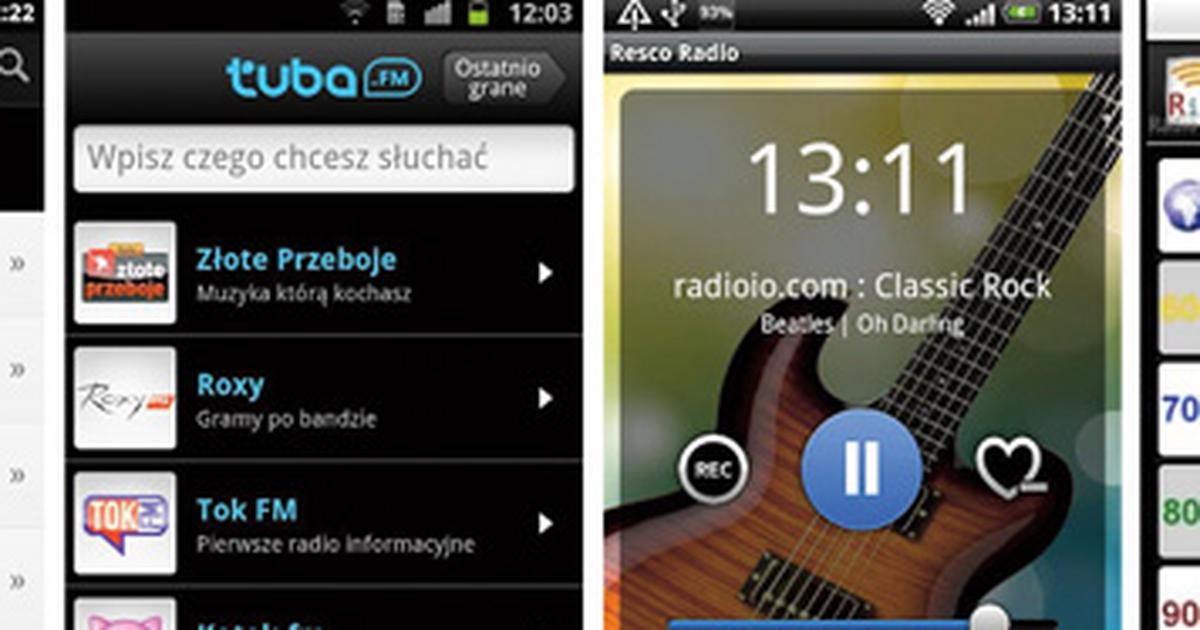 Radio przez internet - programy Android | radio przez internet - programy  iPhone | test programów do słuchania radia internetowego
