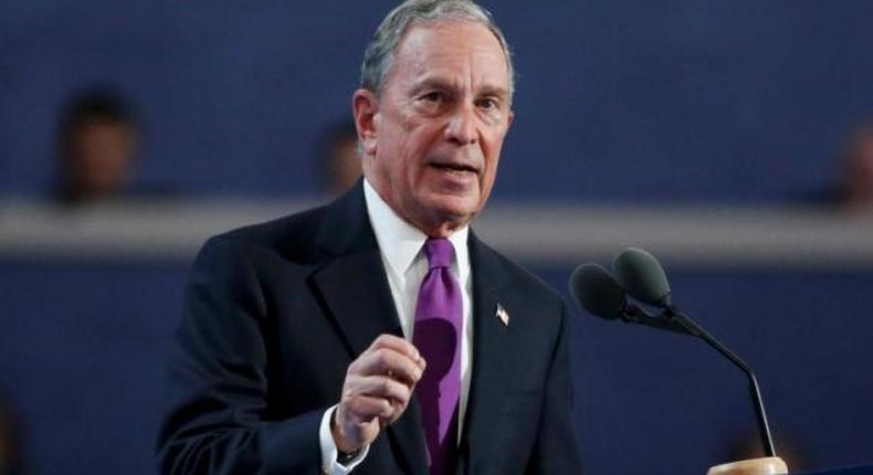 In clash of billionaires, Bloomberg calls Trump White House race 'a con'