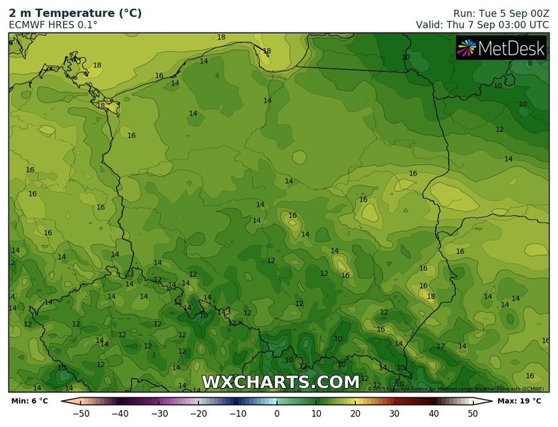 Noc miejscami będzie chłodna, nawet ze spadkami temperatury poniżej 10 st. C