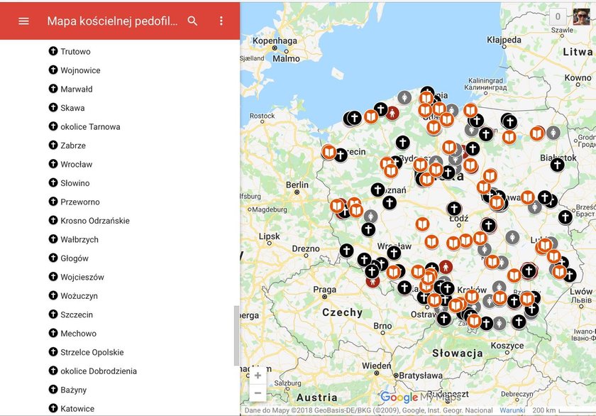 Opublikowano mapę pedofilii w polskim Kościele! Skrzywdzeni protestują w Warszawie