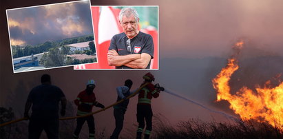 Pożar atakuje Portugalię. Co z domem Fernando Santosa? Miejscowa prasa pisze o panice