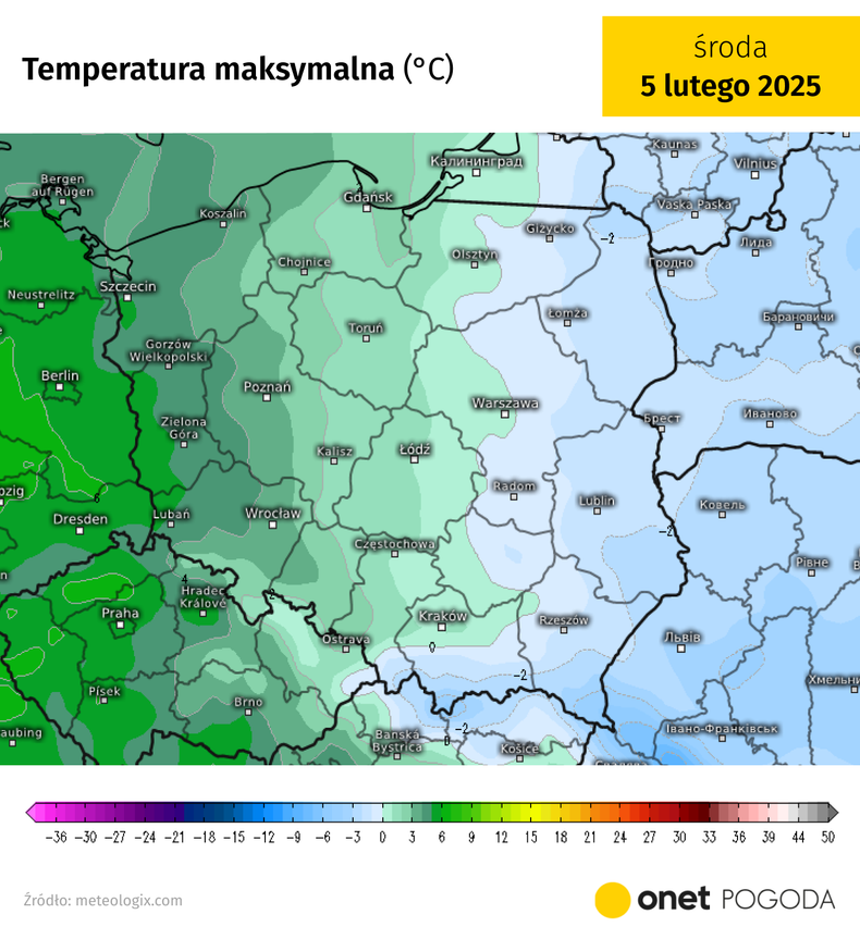 Przyszły tydzień na wschodzie będzie zimny, nawet z mrozem, a na zachodzie cieplejszy