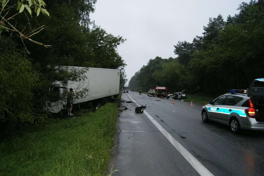 Zginął w zderzeniu z tirem! Foty