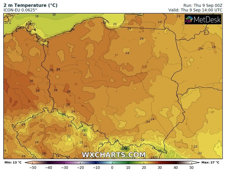 W czwartek temperatura będzie iście letnia