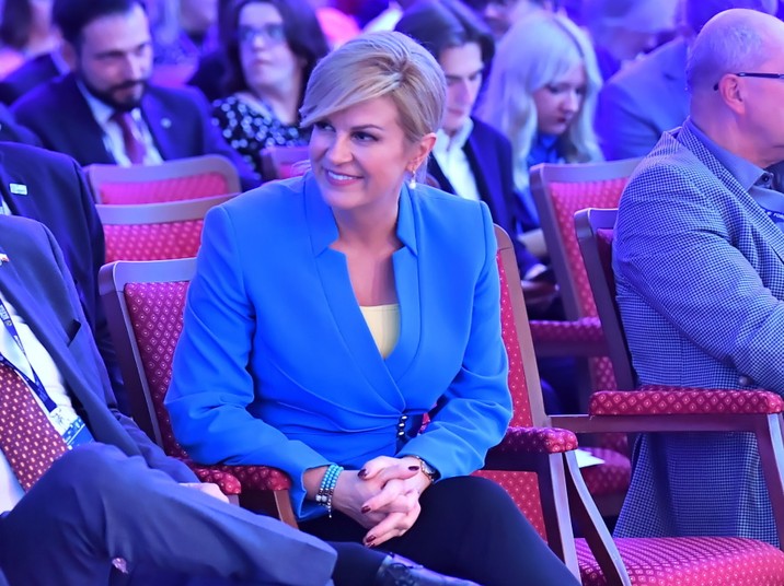 Kolinda Grabar-Kitarovic na FE w Karpaczu.