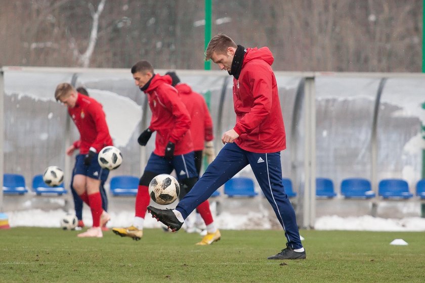 Pilka nozna. Ekstraklasa. Wisla Krakow. Trening. 09.01.2019